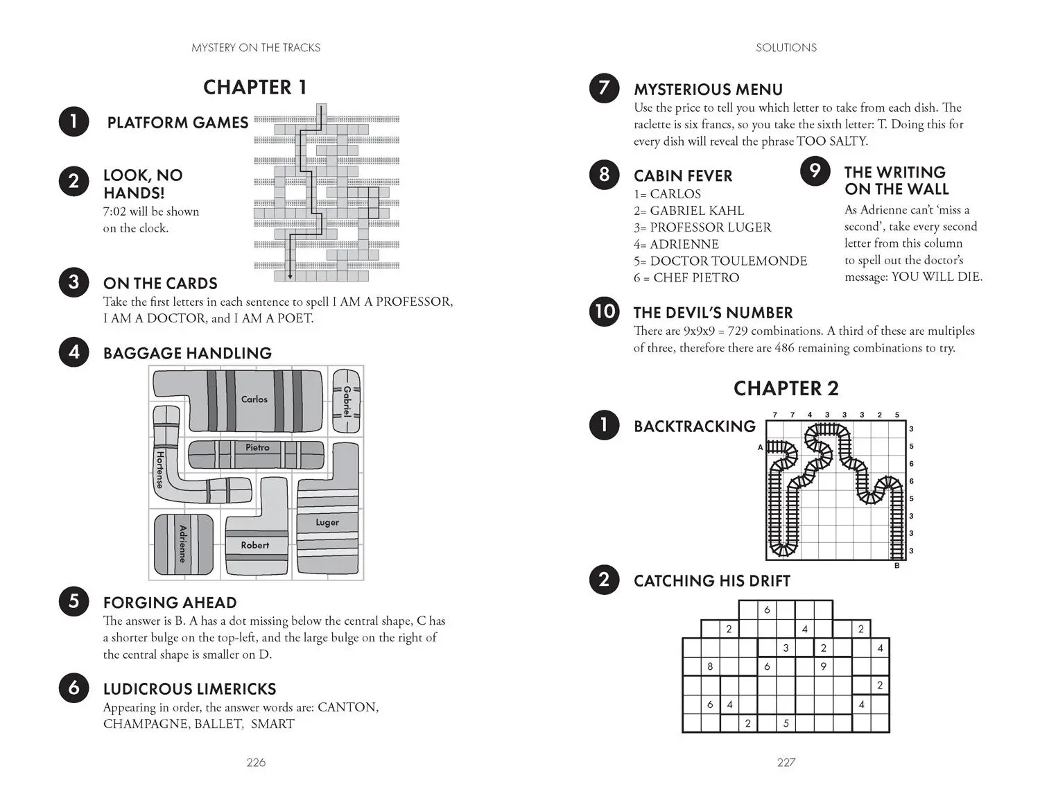 Bild: 9780008710064 | Mystery on the Tracks | 100 Logic Puzzles to Solve the Murder Mystery