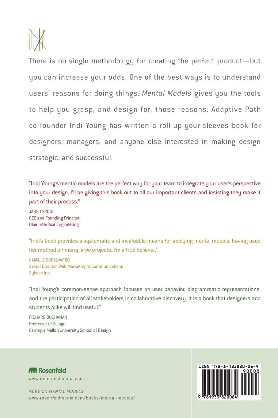 Rückseite: 9781933820064 | Mental Models | Aligning Design Strategy with Human Behavior | Young