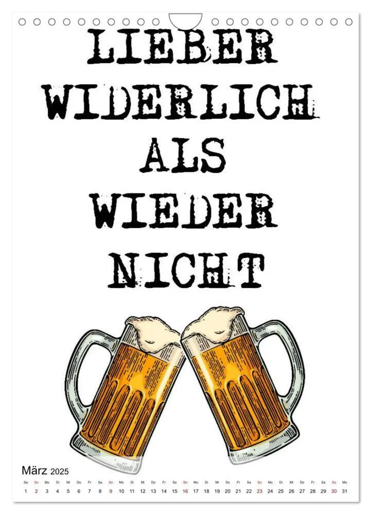 Bild: 9783435960064 | Alkohol - Lustige Trinksprüche und Grafiken (Wandkalender 2025 DIN...