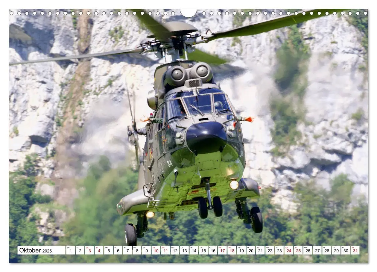 Bild: 9783457740064 | Hubschrauber in Action (Wandkalender 2026 DIN A3 quer), CALVENDO...