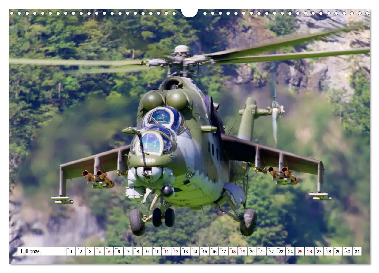 Bild: 9783457740064 | Hubschrauber in Action (Wandkalender 2026 DIN A3 quer), CALVENDO...