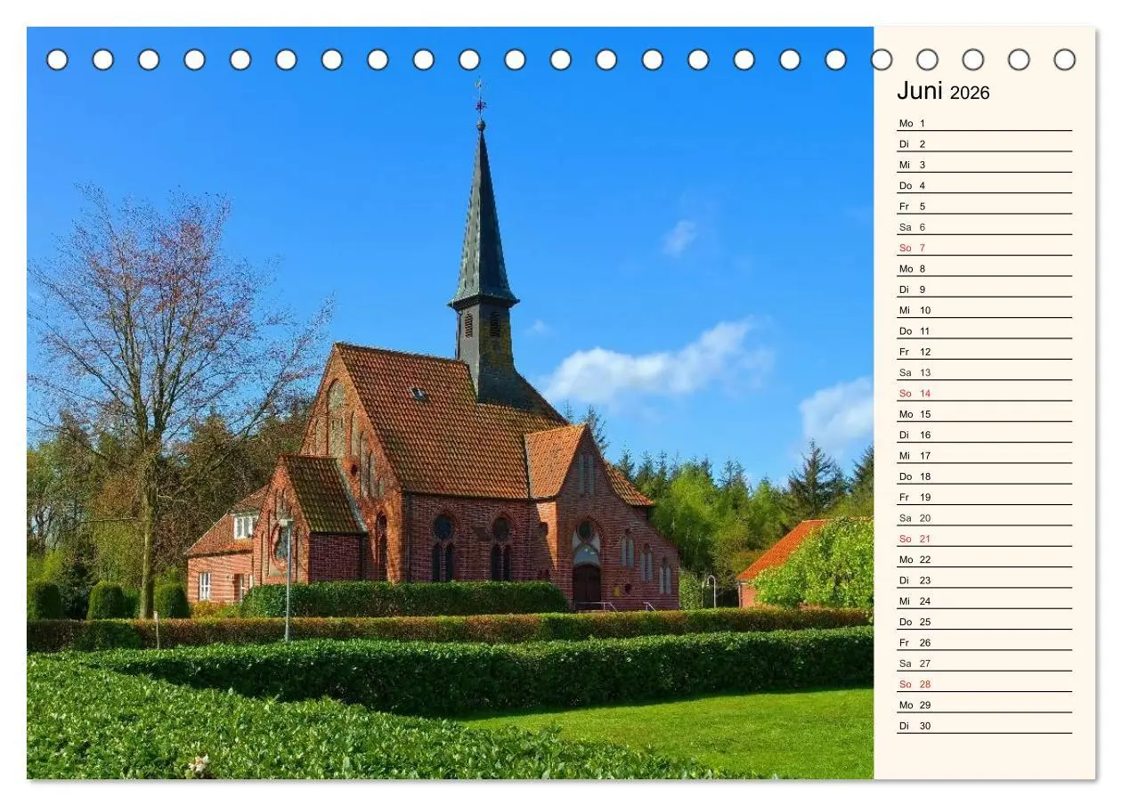 Bild: 9783457980064 | Kirchen in Ostfriesland (Tischkalender 2026 DIN A5 quer), CALVENDO...