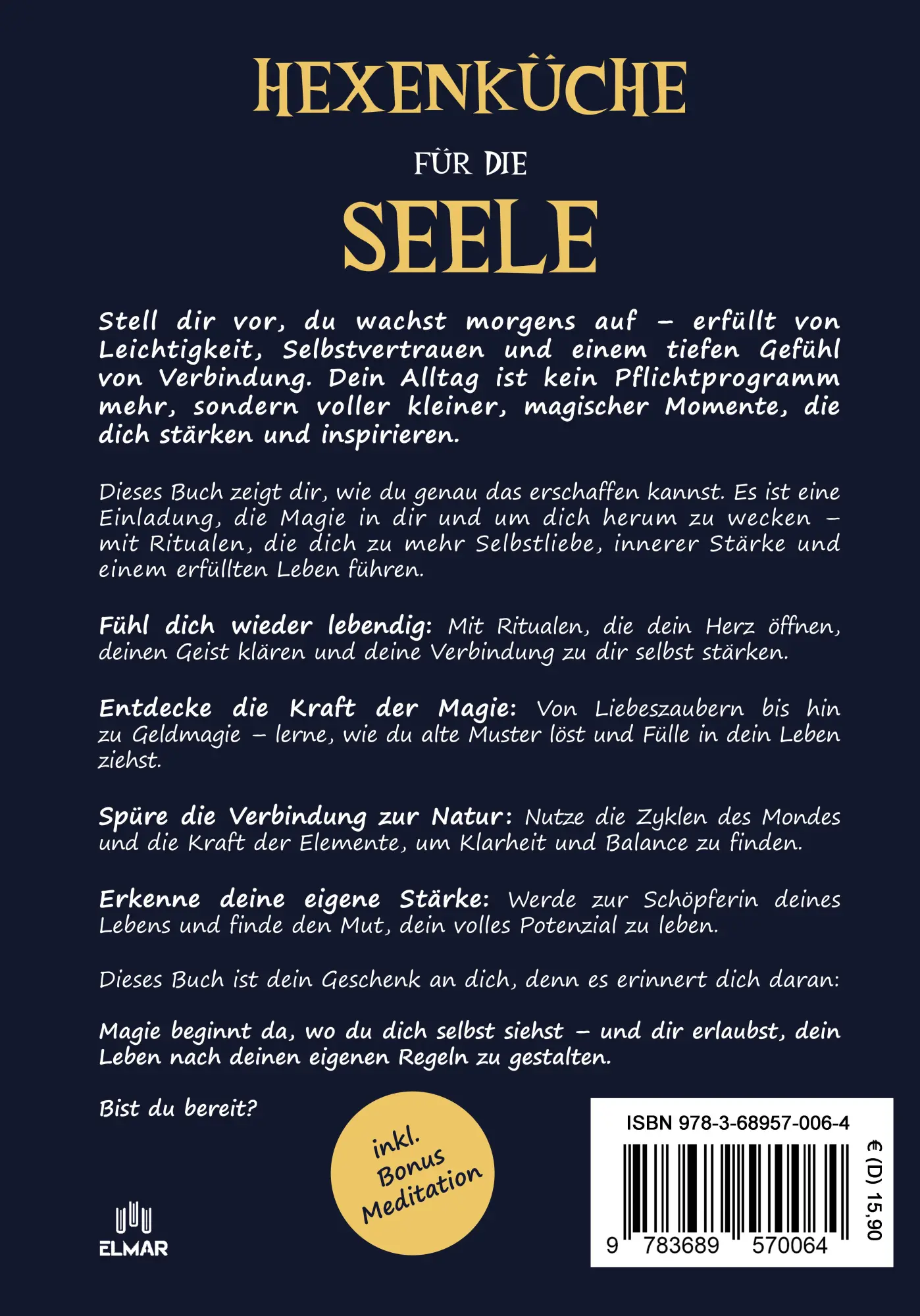 Rückseite: 9783689570064 | Hexenküche für die Seele | Steinkamp Melanie | Taschenbuch | 152 S.