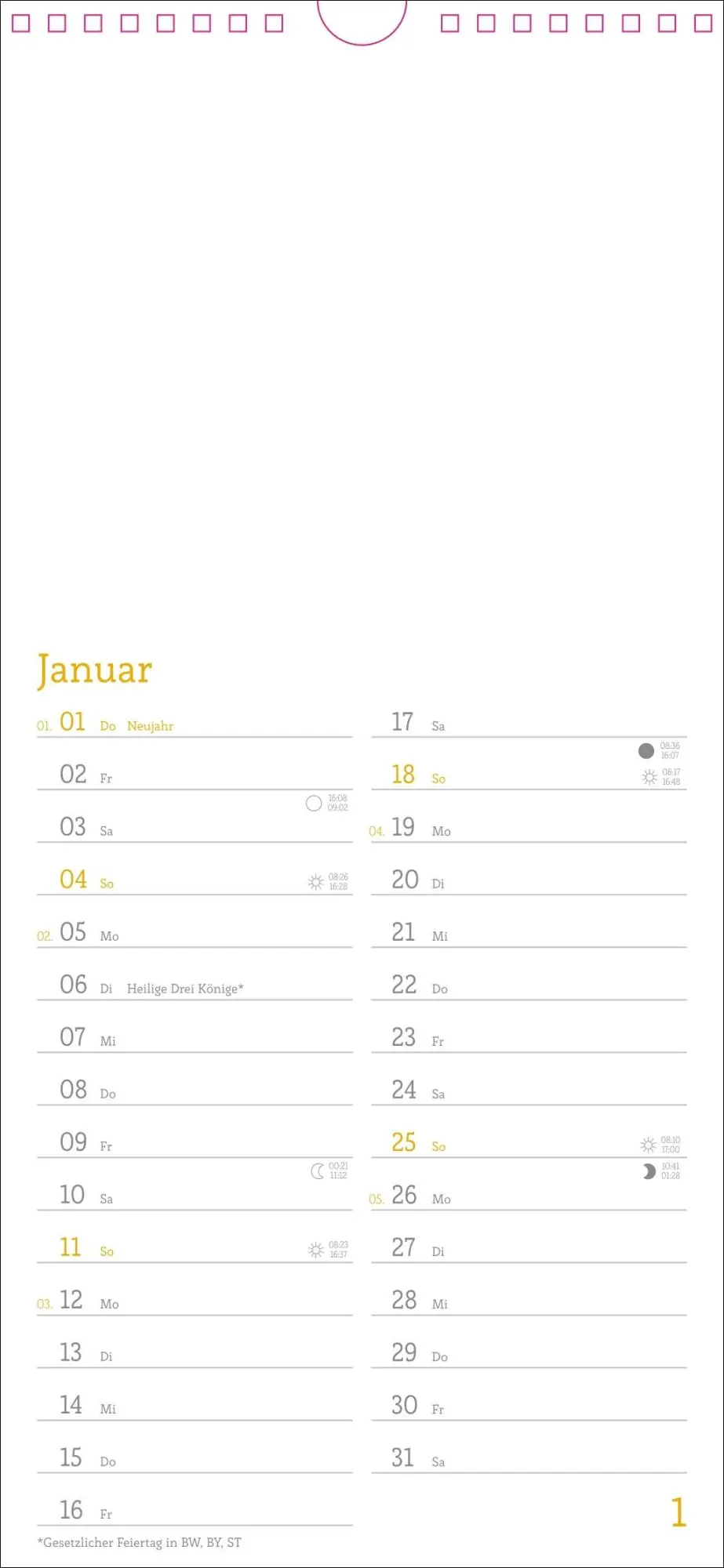 Bild: 9783756410064 | Kalender zum Selbstgestalten 2026 | Heye | Kalender | Spiralbindung