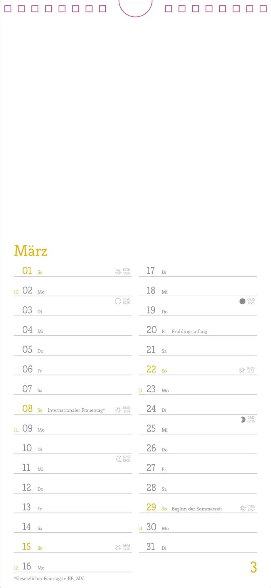 Bild: 9783756410064 | Kalender zum Selbstgestalten 2026 | Heye | Kalender | Spiralbindung