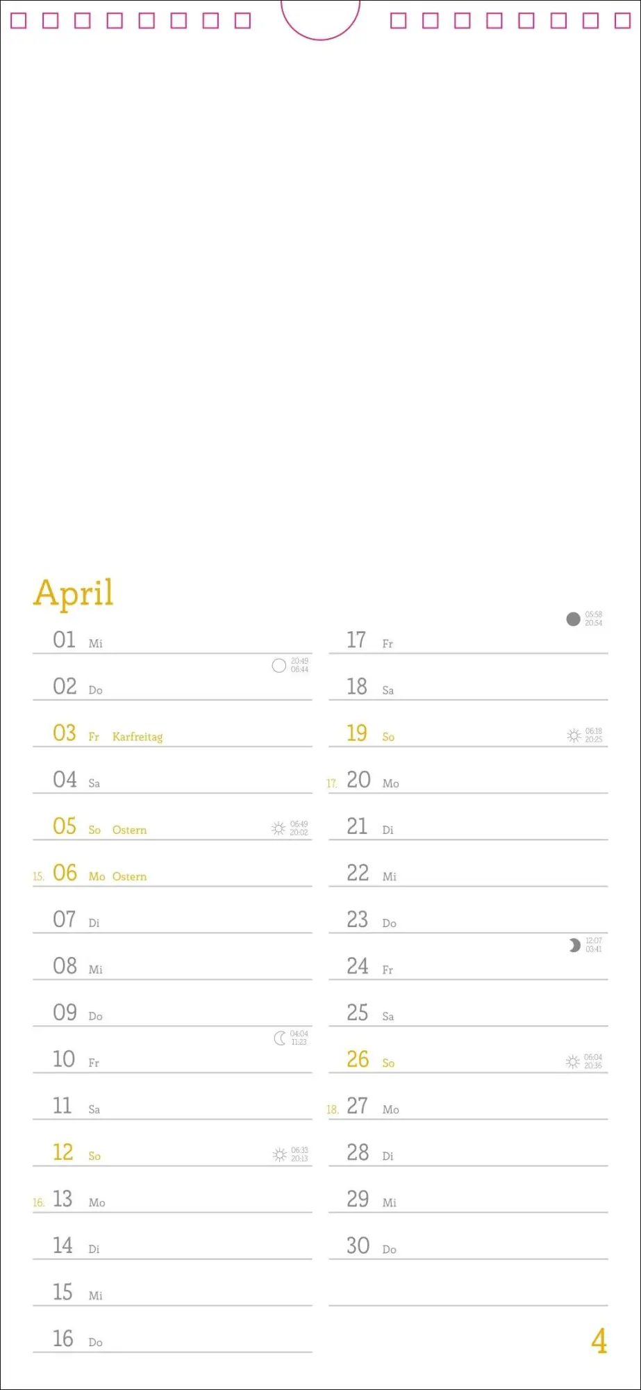 Bild: 9783756410064 | Kalender zum Selbstgestalten 2026 | Heye | Kalender | Spiralbindung