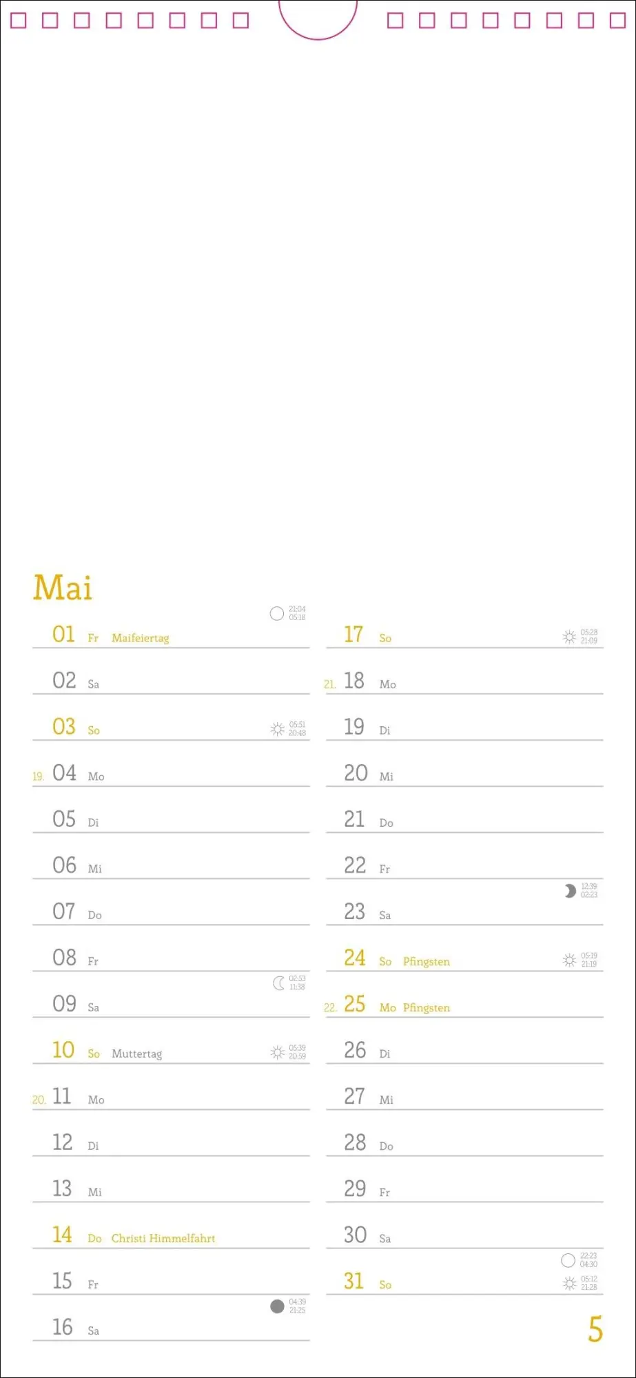 Bild: 9783756410064 | Kalender zum Selbstgestalten 2026 | Heye | Kalender | Spiralbindung