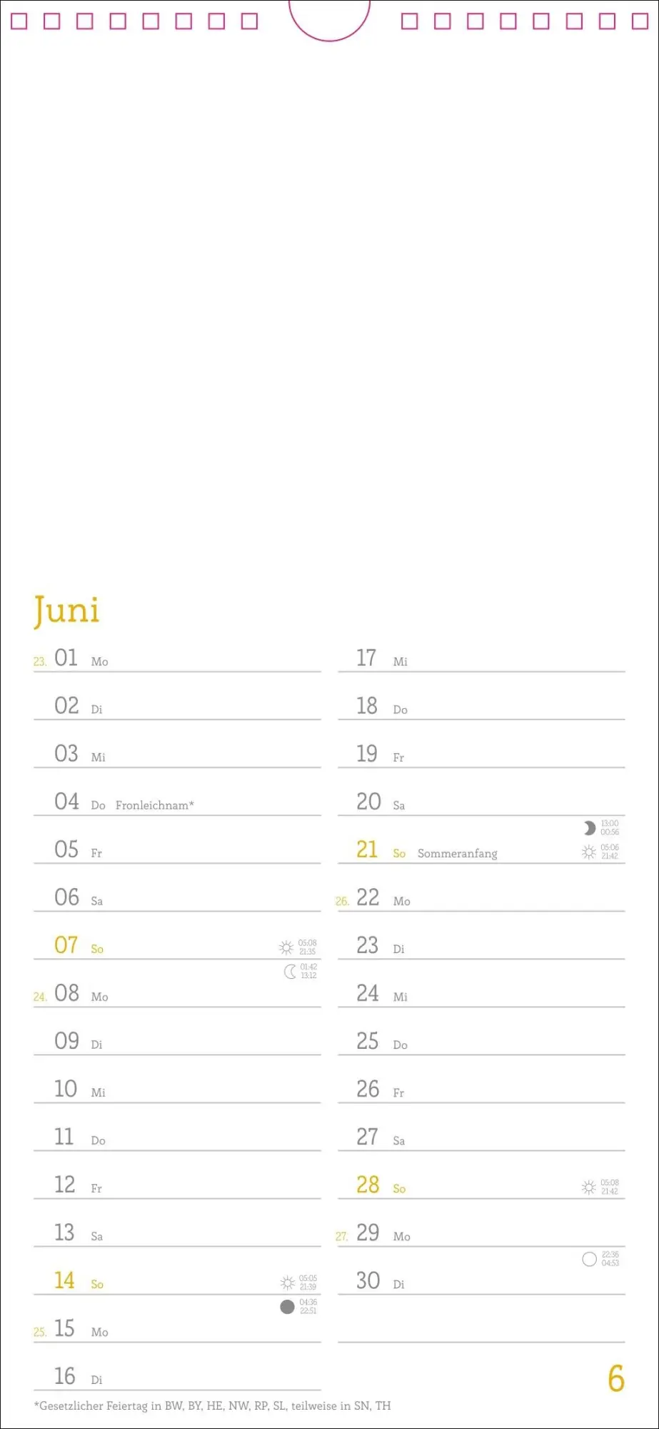 Bild: 9783756410064 | Kalender zum Selbstgestalten 2026 | Heye | Kalender | Spiralbindung