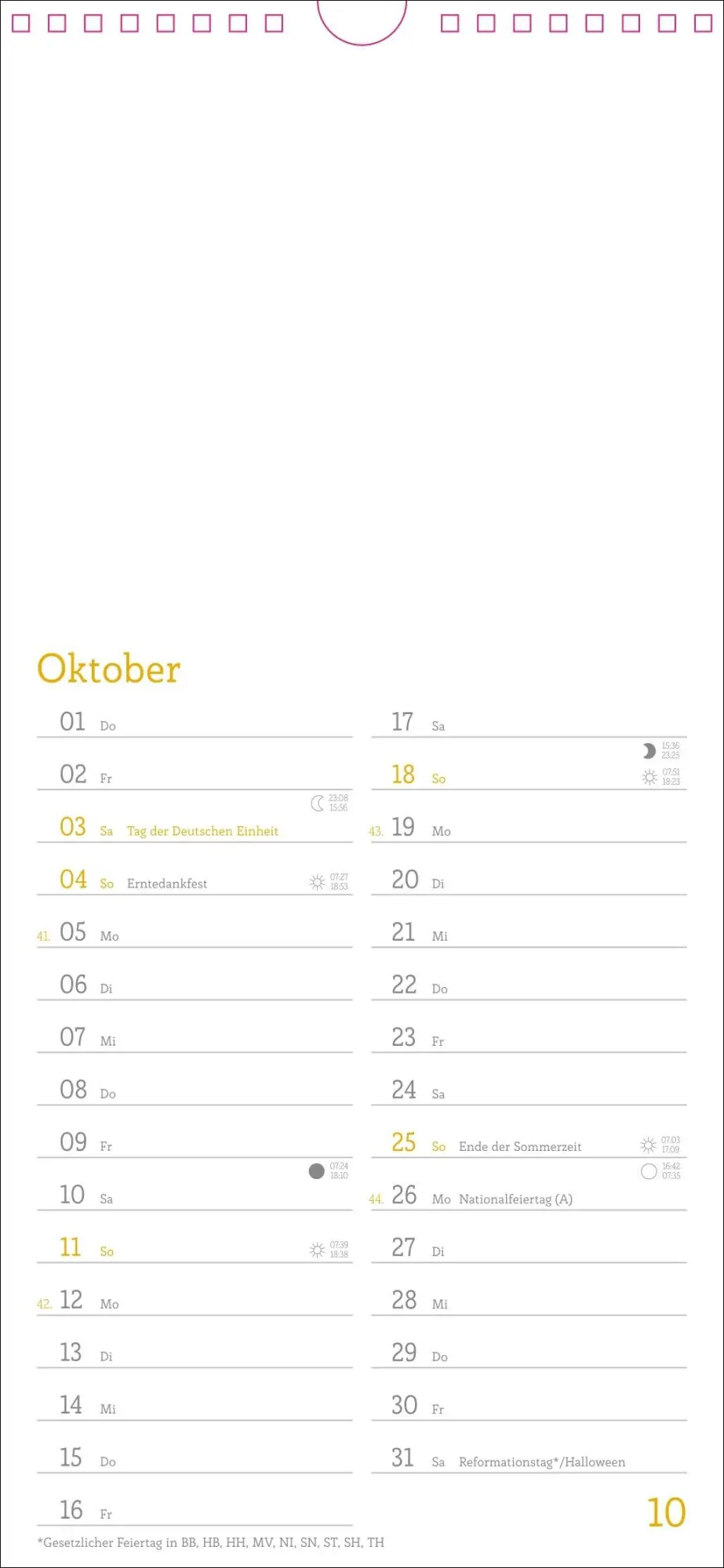 Bild: 9783756410064 | Kalender zum Selbstgestalten 2026 | Heye | Kalender | Spiralbindung