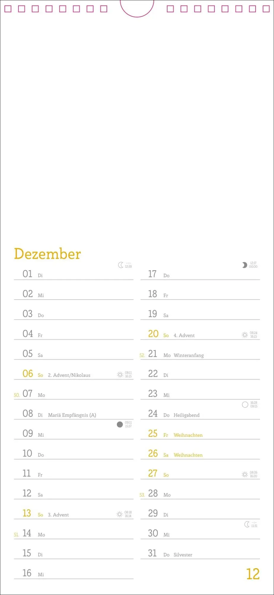 Bild: 9783756410064 | Kalender zum Selbstgestalten 2026 | Heye | Kalender | Spiralbindung