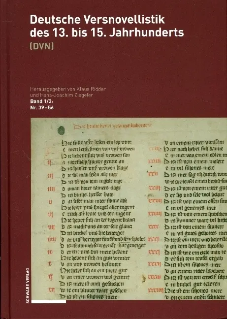 Cover: 9783757400064 | Deutsche Versnovellistik des 13. bis 15. Jahrhunderts (DVN). Bd.1.2