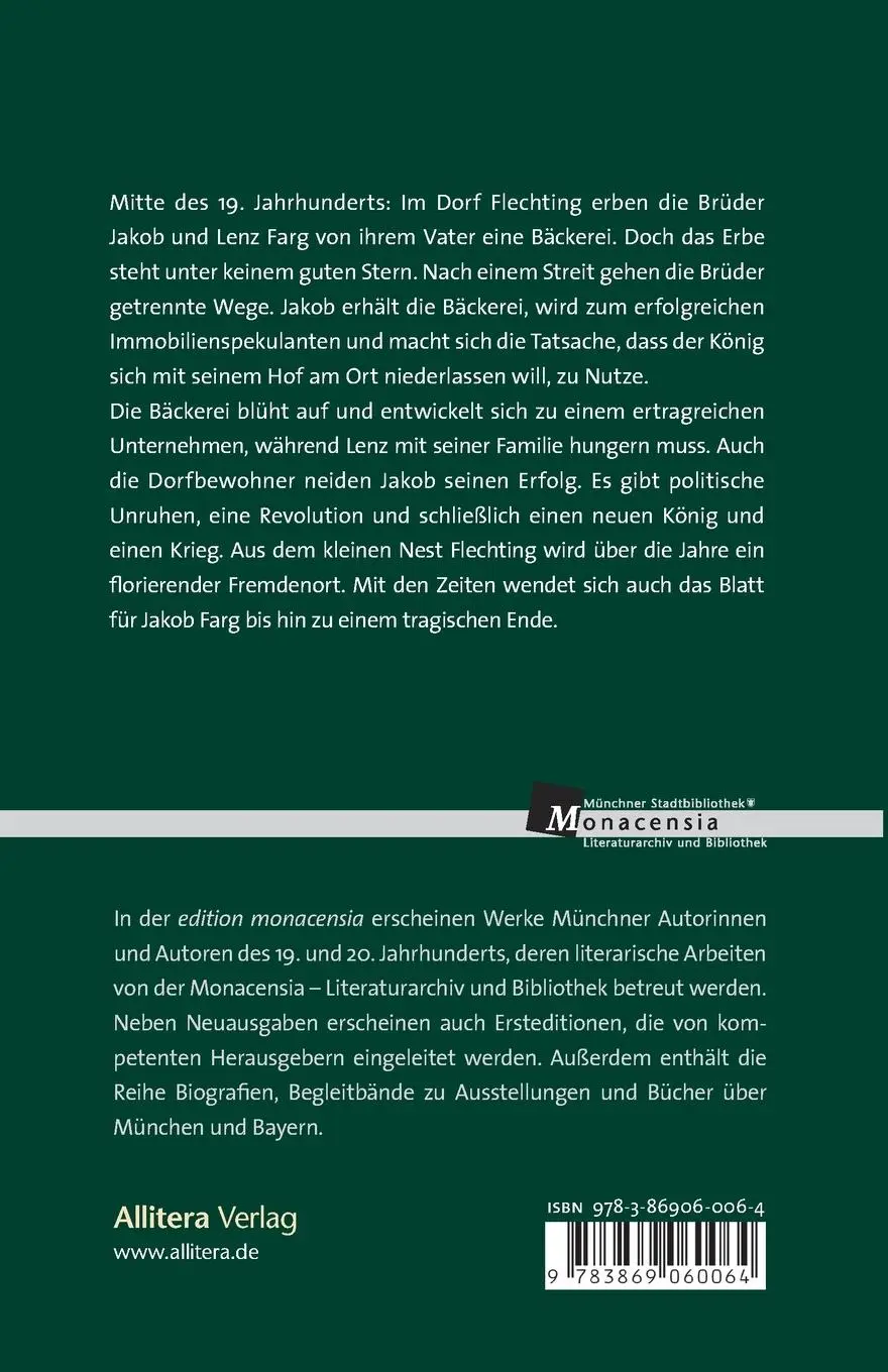 Rückseite: 9783869060064 | Die Chronik von Flechting | Ein Dorfroman | Oskar Maria Graf | Buch