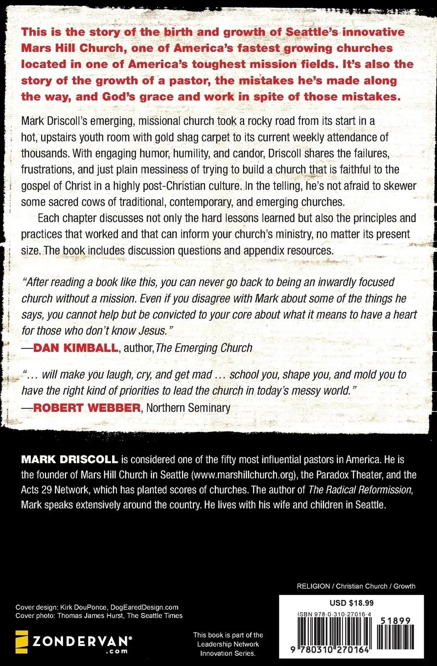 Rückseite: 9780310270164 | Confessions of a Reformission Rev. | Mark Driscoll | Taschenbuch