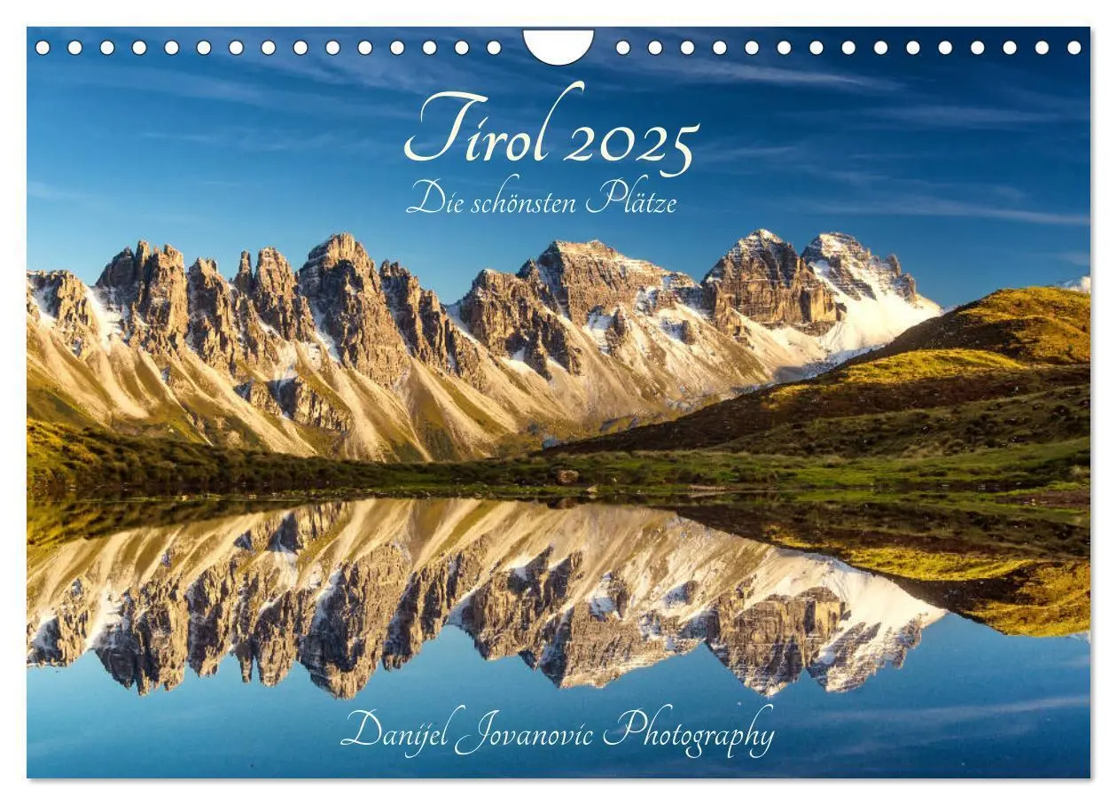 Cover: 9783435330164 | Tirol 2025 - die schönsten Plätze (Wandkalender 2025 DIN A4 quer),...