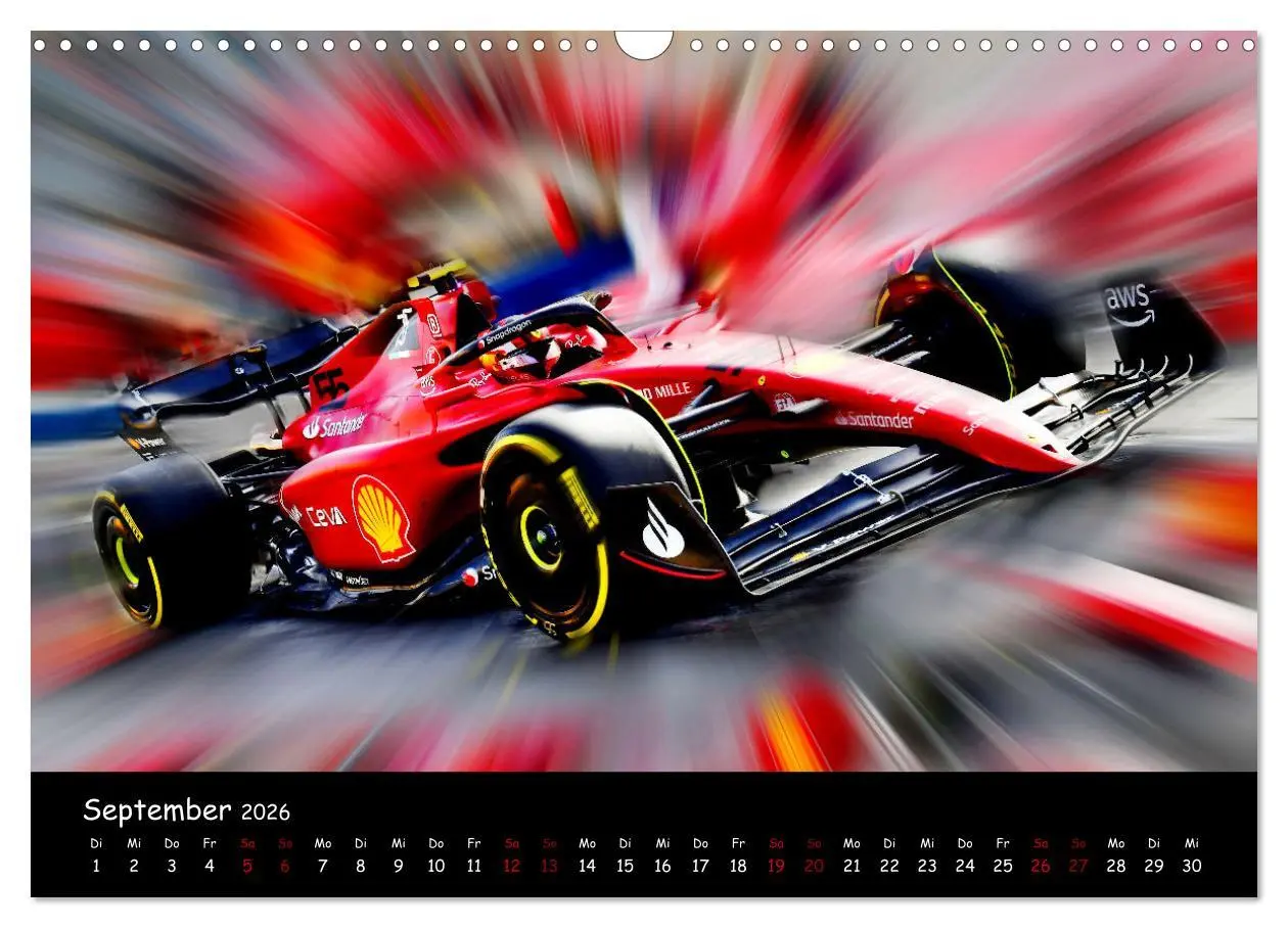 Bild: 9783457590164 | Formel 1 - Benzin im Blut (Wandkalender 2026 DIN A3 quer), CALVENDO...