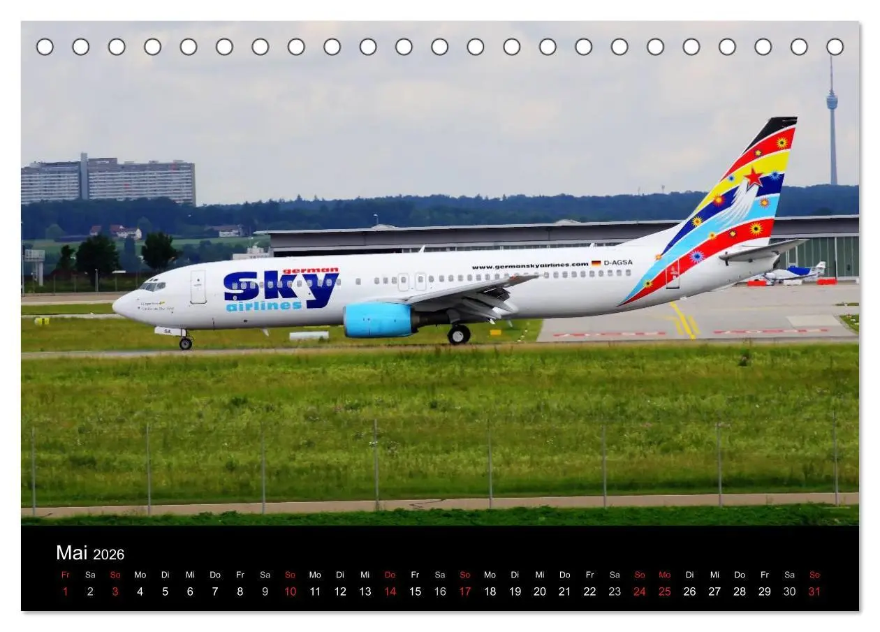 Bild: 9783516200164 | Giganten der Lüfte am Airport Stuttgart (Tischkalender 2026 DIN A5...
