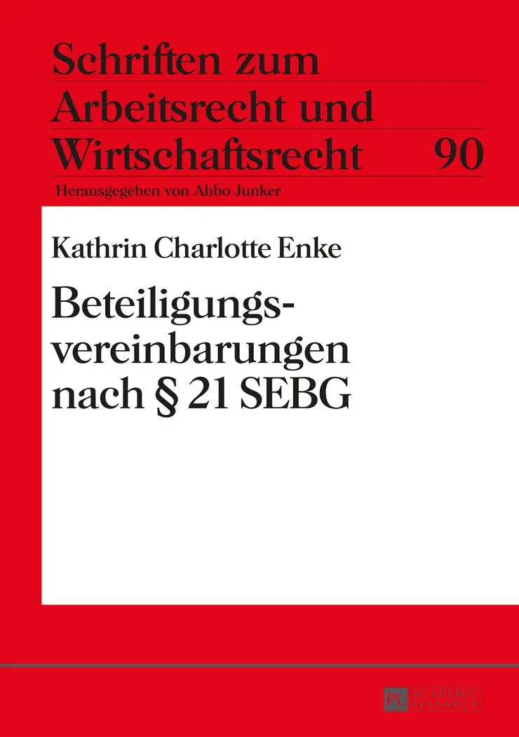 Cover: 9783631660164 | Beteiligungsvereinbarungen nach § 21 SEBG | Kathrin Enke | Buch | 2015