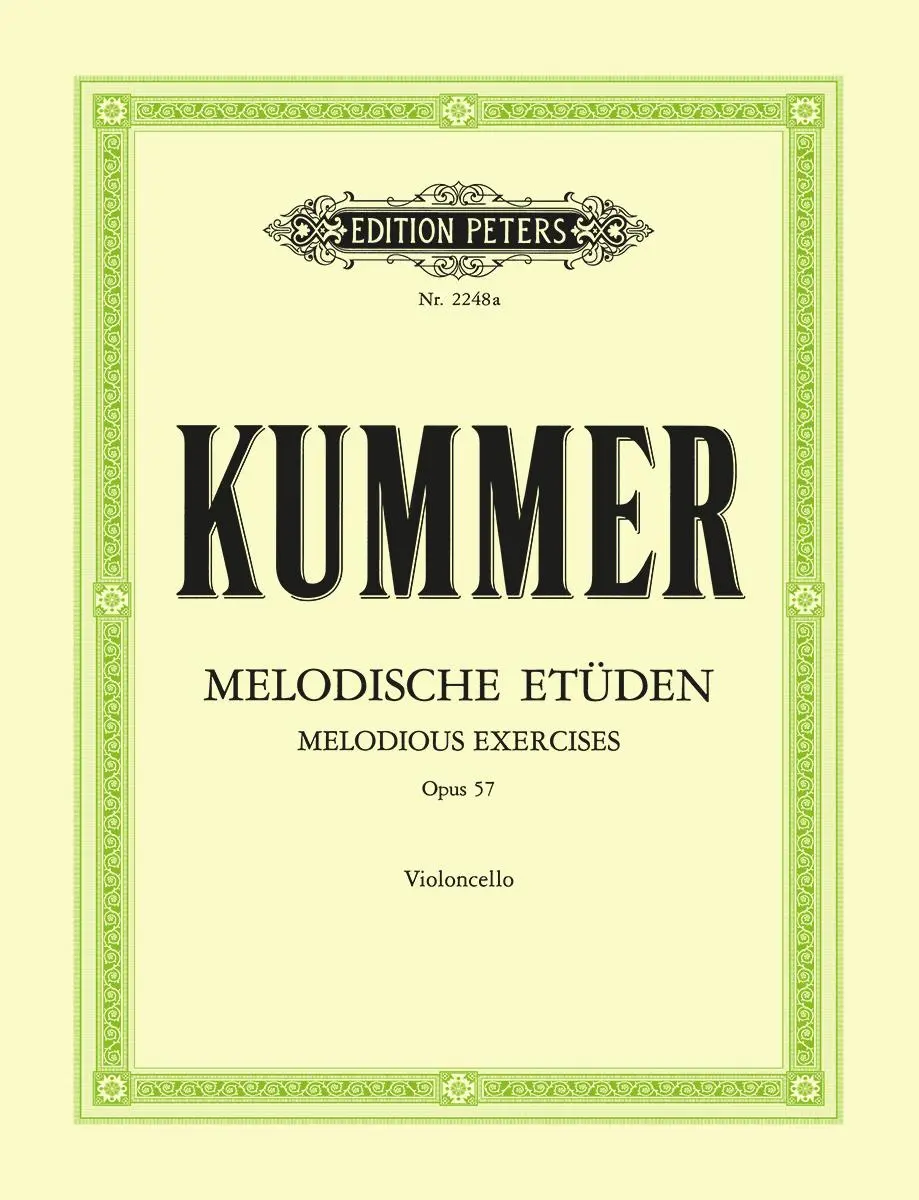 Cover: 9790014010164 | 10 Melodious Exercises Op. 57 for Cello | Friedrich August Kummer