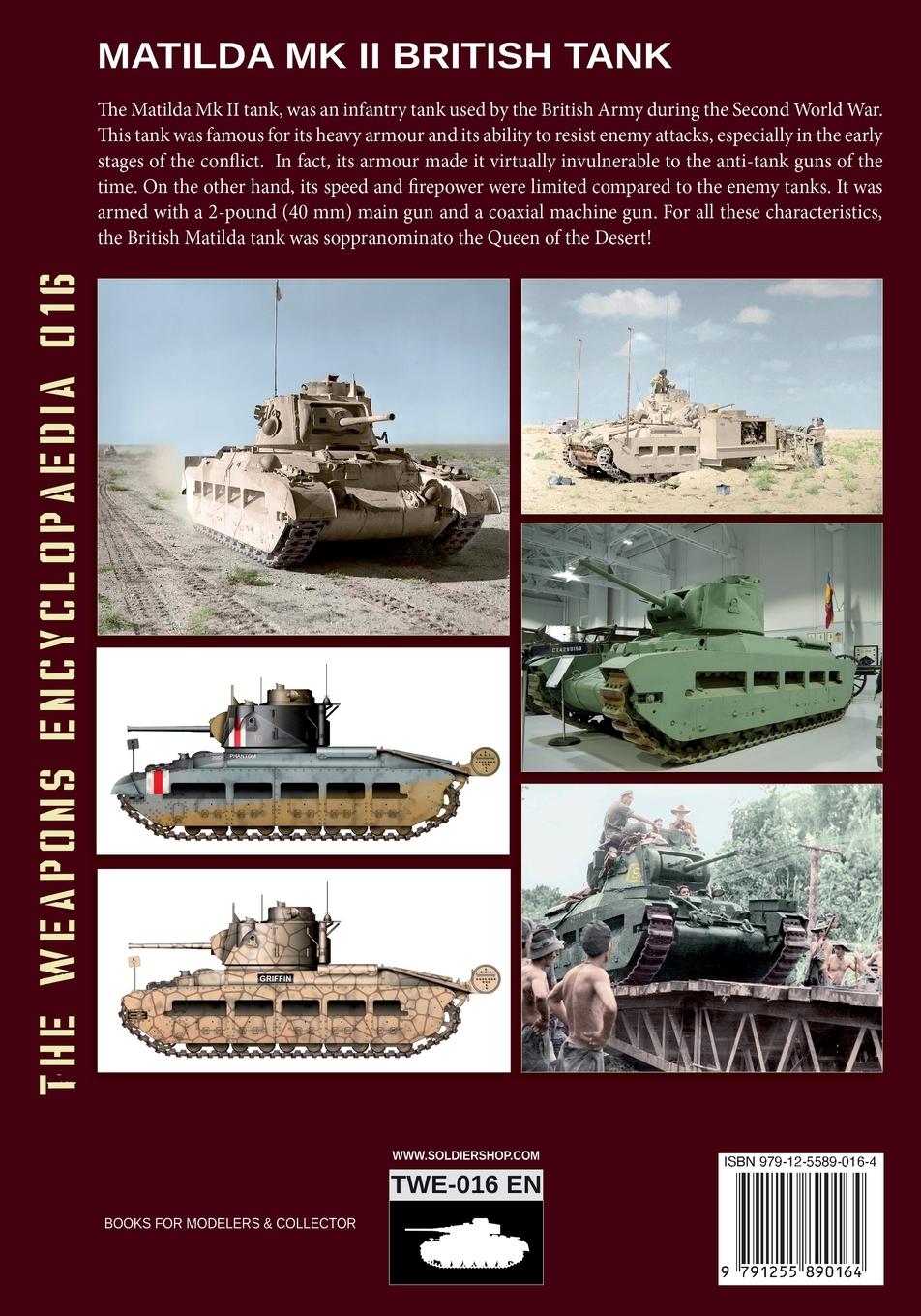 Rückseite: 9791255890164 | Matilda MK II British Tank | Luca Stefano Cristini | Taschenbuch