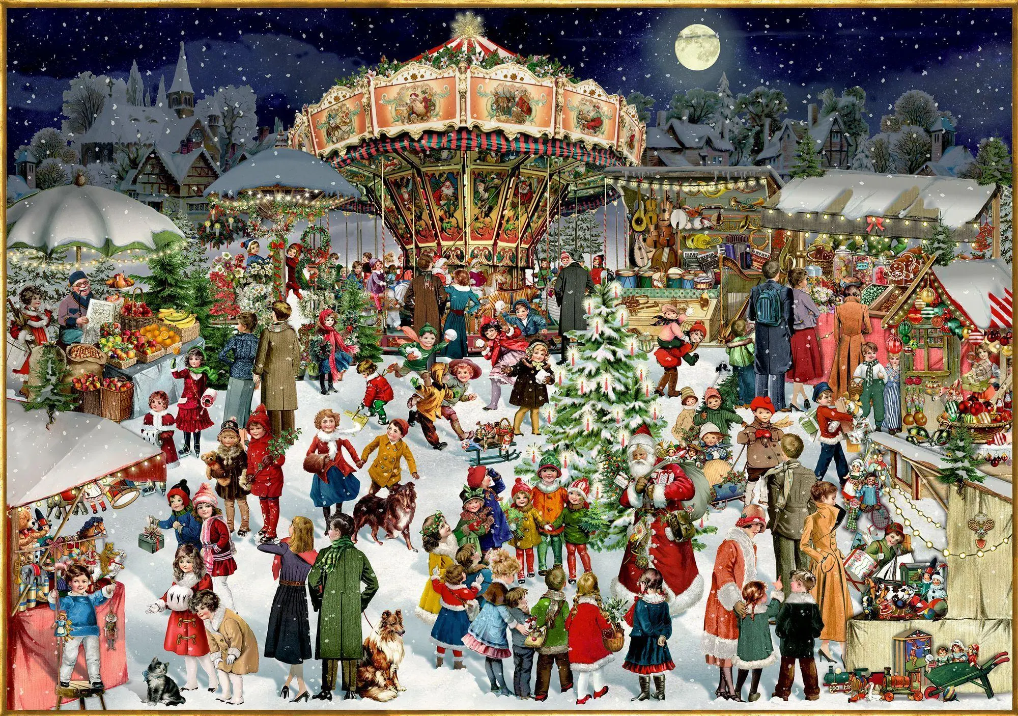Puzzle - Nostalgischer Weihnachtsmarkt