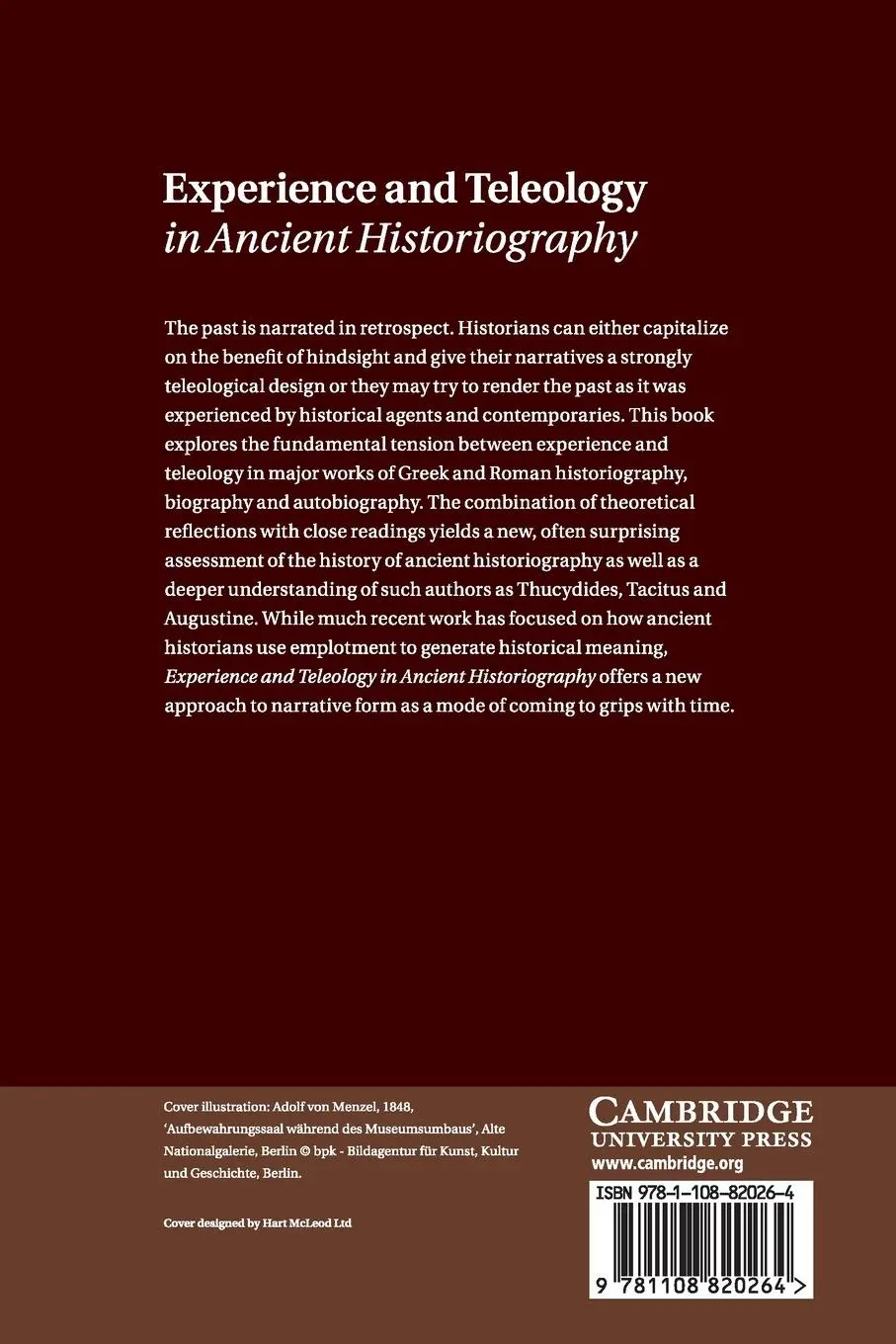 Rückseite: 9781108820264 | Experience and Teleology in Ancient Historiography | Jonas Grethlein