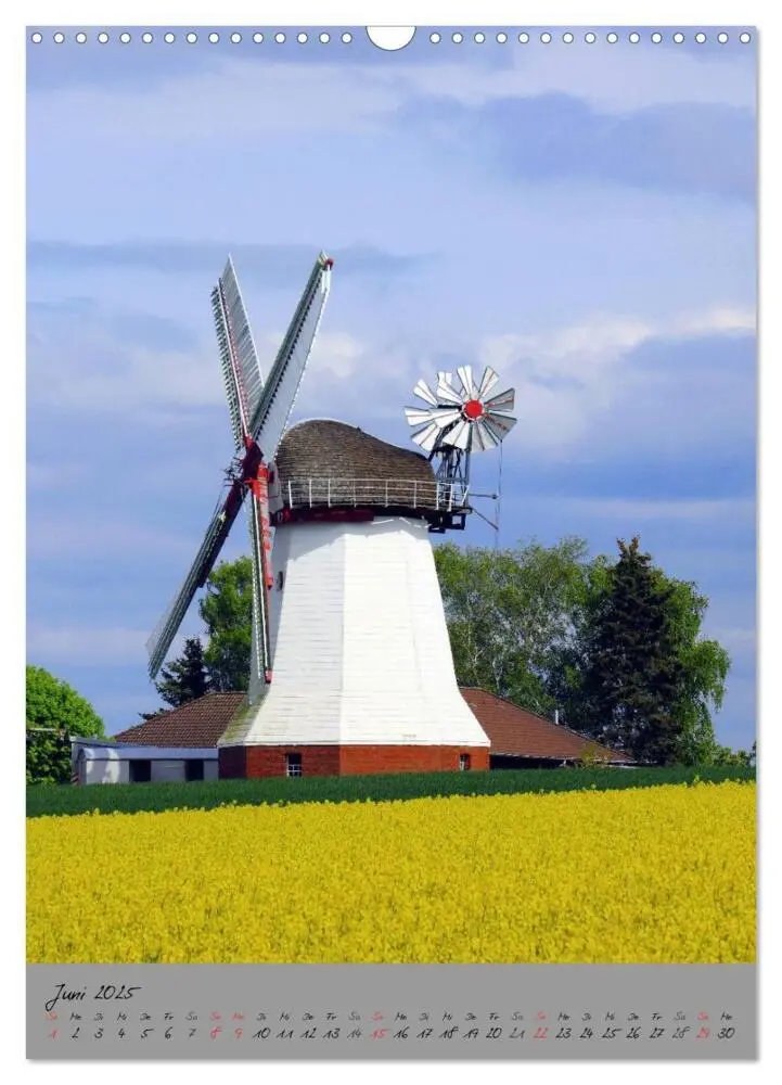 Bild: 9783457030264 | Windmühlen in Norddeutschland (Wandkalender 2025 DIN A3 hoch),...