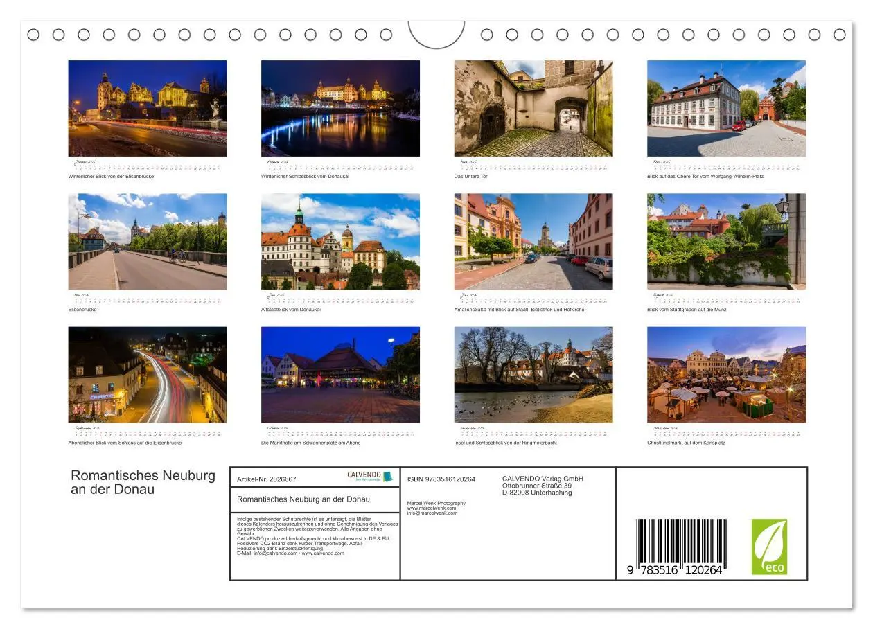 Bild: 9783516120264 | Romantisches Neuburg an der Donau (Wandkalender 2026 DIN A4 quer),...