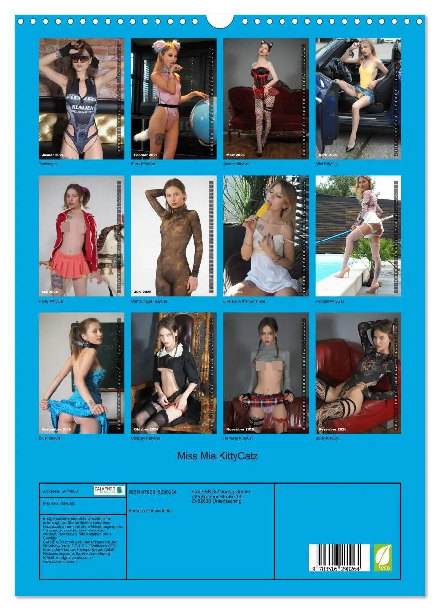 Bild: 9783516290264 | Miss Mia KittyCatz (Wandkalender 2026 DIN A3 hoch), CALVENDO...