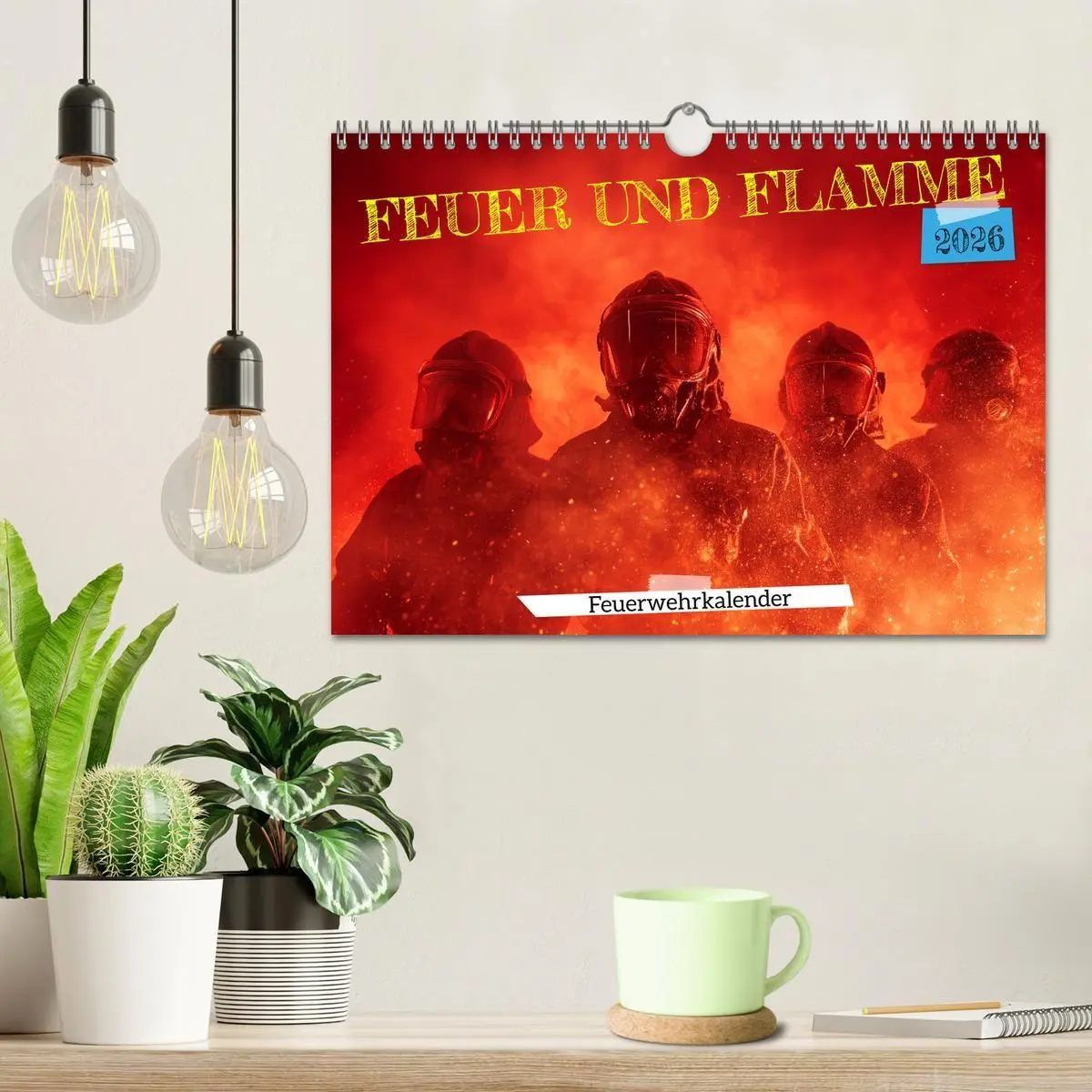 Bild: 9783516670264 | Feuer und Flamme - Feuerwehrkalender (Wandkalender 2026 DIN A4...