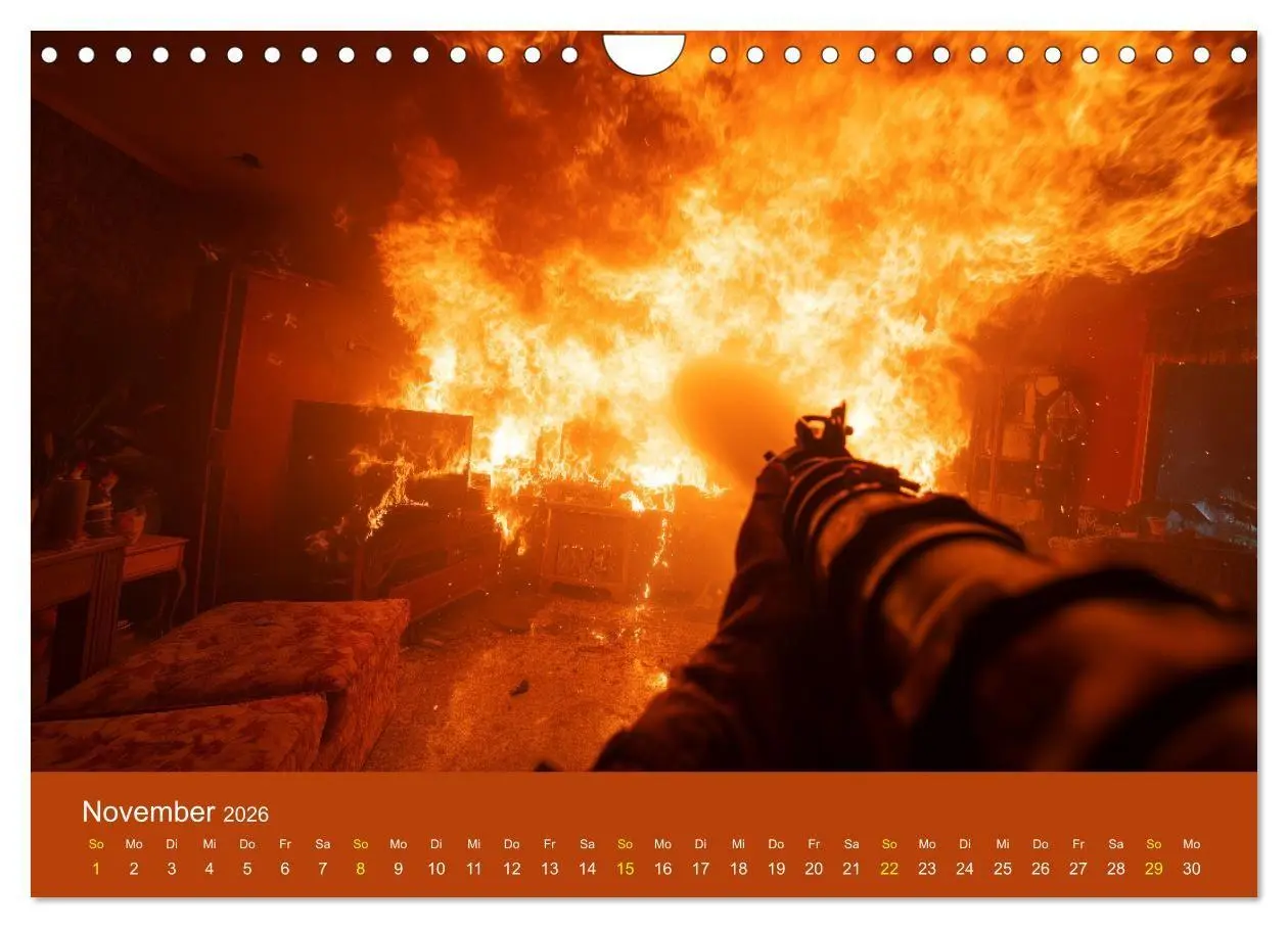Bild: 9783516670264 | Feuer und Flamme - Feuerwehrkalender (Wandkalender 2026 DIN A4...