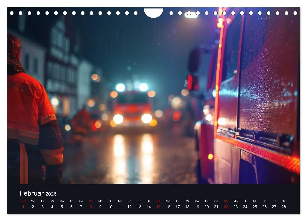 Bild: 9783516670264 | Feuer und Flamme - Feuerwehrkalender (Wandkalender 2026 DIN A4...