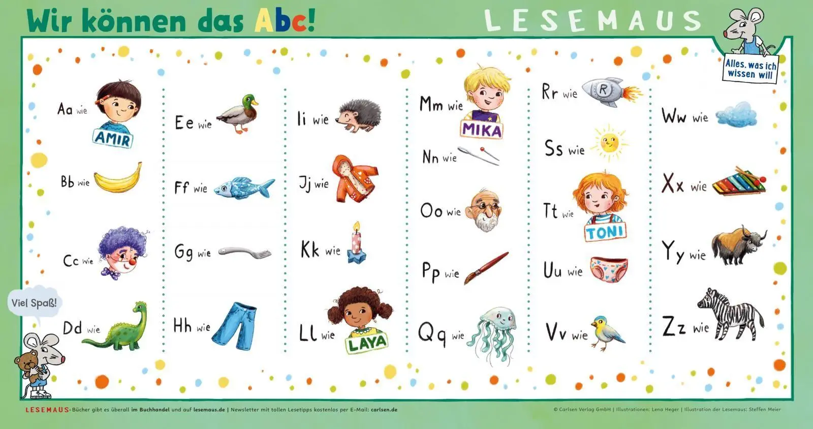 Bild: 9783551080264 | LESEMAUS 125: Wir können das! Die Buchstaben von A bis Z | Tielmann
