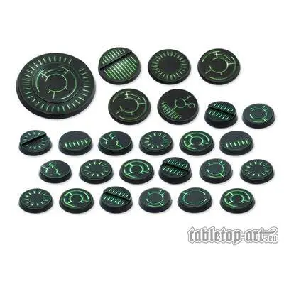 Cover: 610098490364 | Crystal Tech Bases BLANK - Starter DEAL Round (20-5-1) | Tabletop-Art
