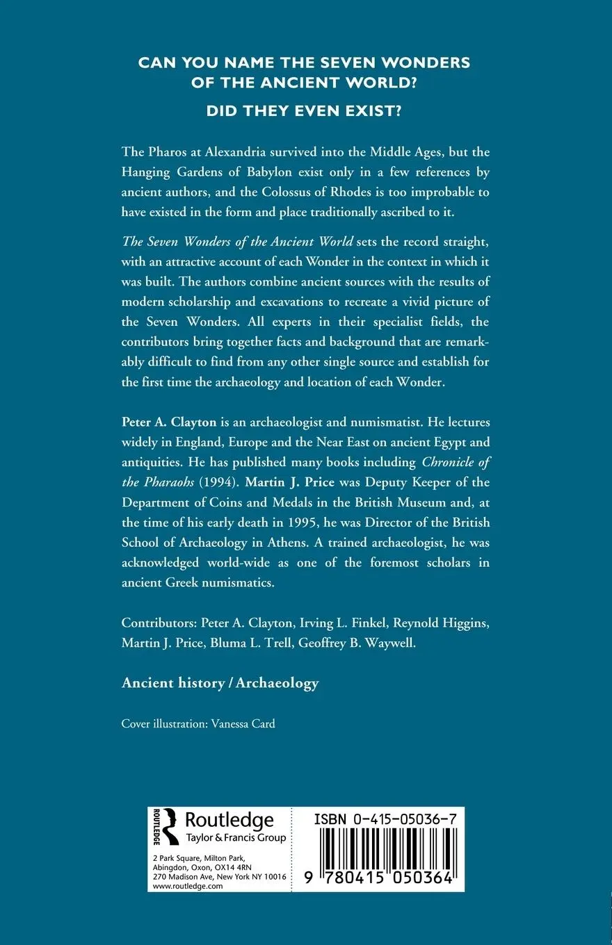 Rückseite: 9780415050364 | The Seven Wonders of the Ancient World | Peter A Clayton (u. a.)
