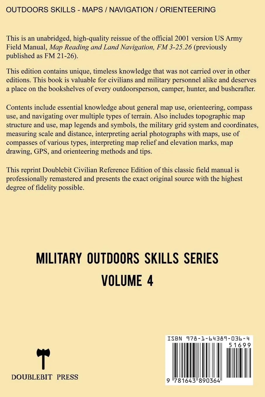 Rückseite: 9781643890364 | Map Reading And Land Navigation - FM 3-25.26 US Army Field Manual...