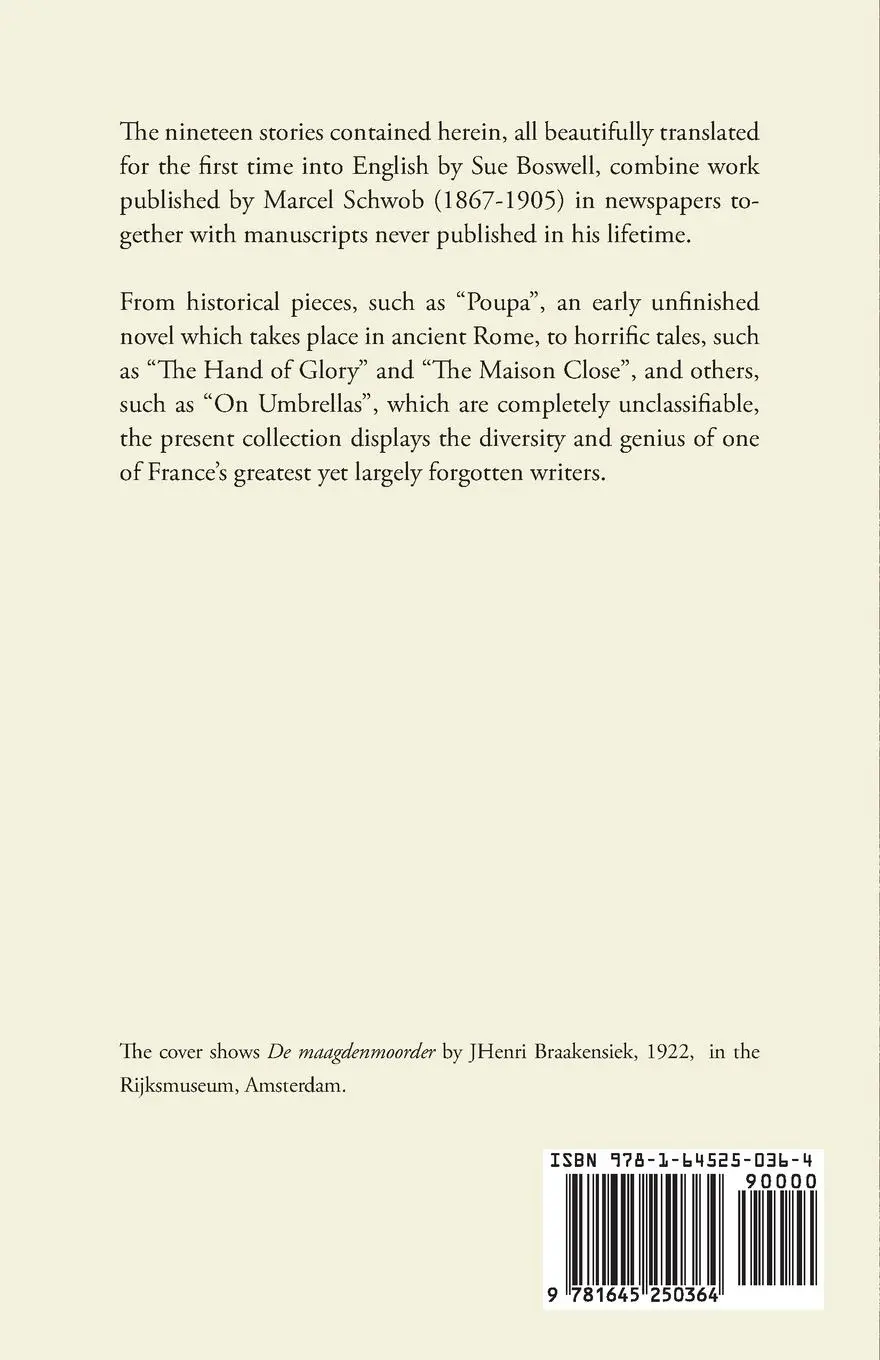 Rückseite: 9781645250364 | The Assassins | and Other Stories | Marcel Schwob | Taschenbuch | 2020