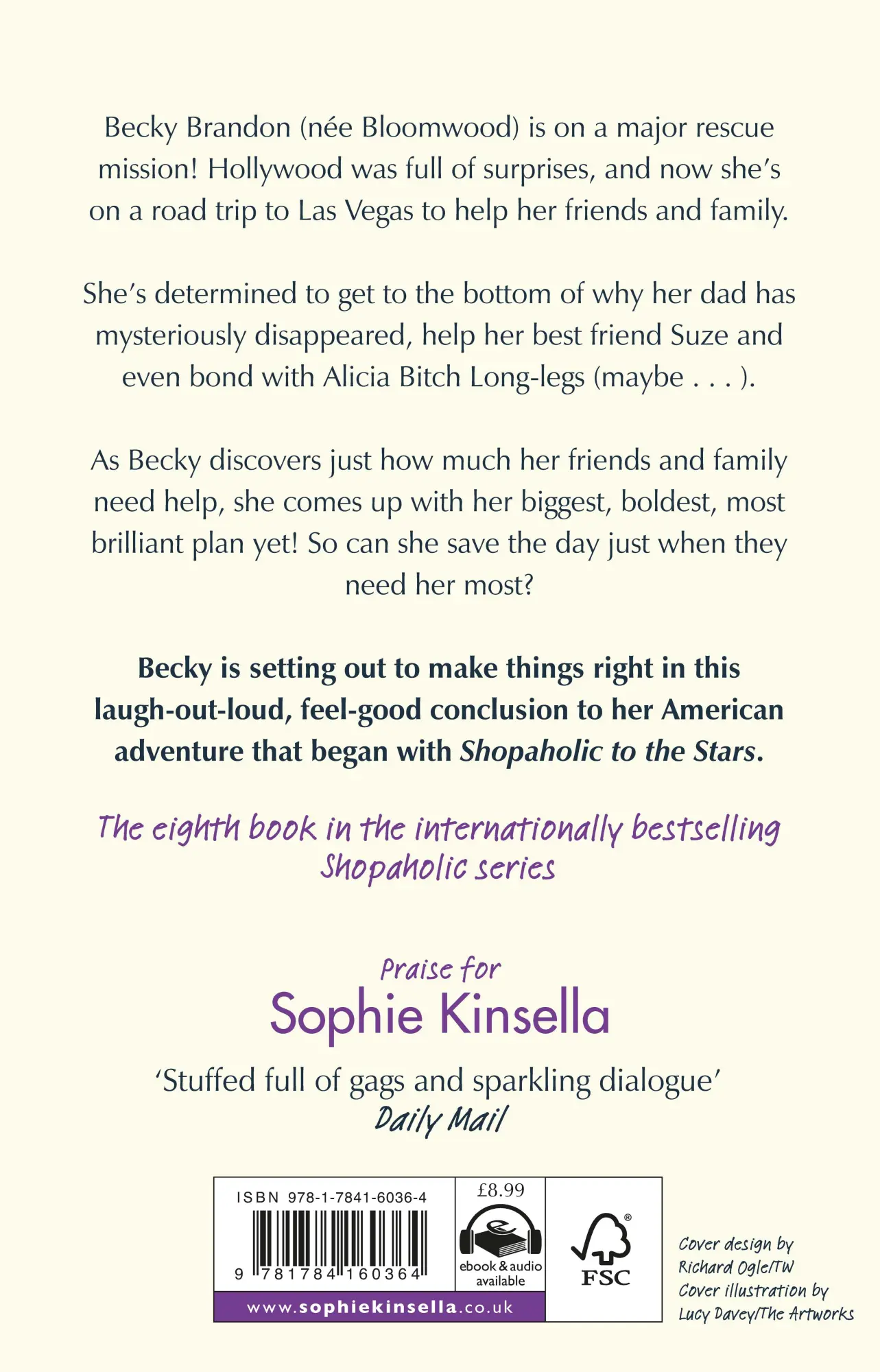 Rückseite: 9781784160364 | Shopaholic to the Rescue | (Shopaholic Book 8) | Sophie Kinsella