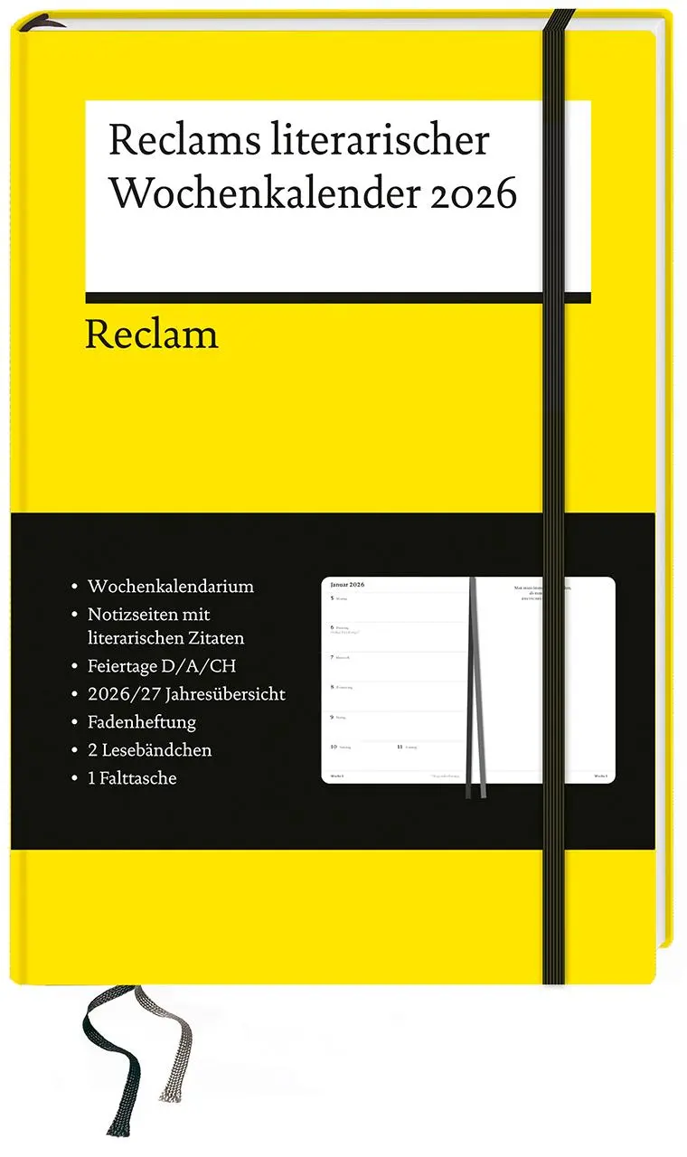 Cover: 9783150950364 | Reclams literarischer Wochenkalender 2026 | Taschenbuch | 160 S.
