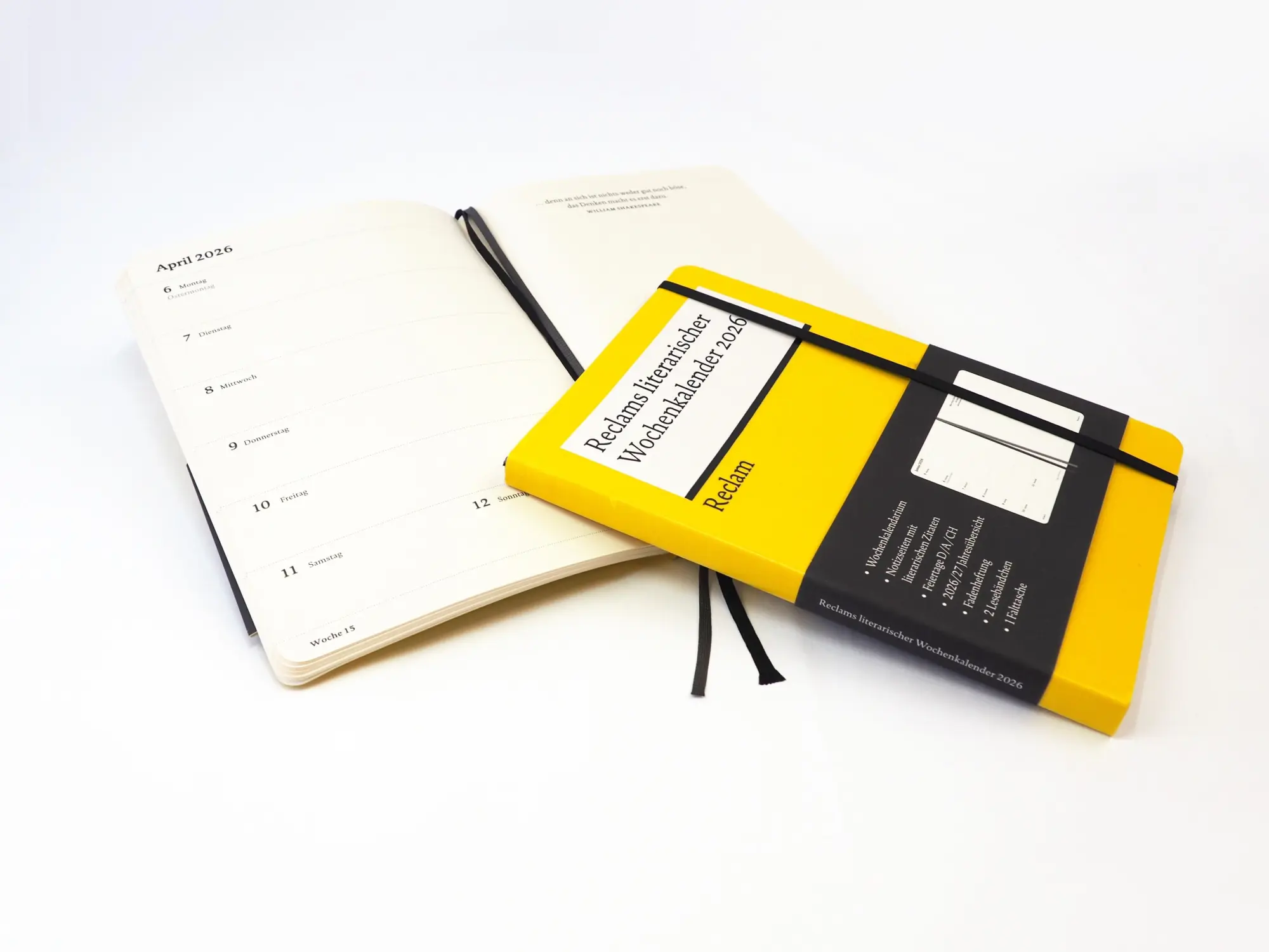 Bild: 9783150950364 | Reclams literarischer Wochenkalender 2026 | Taschenbuch | 160 S.