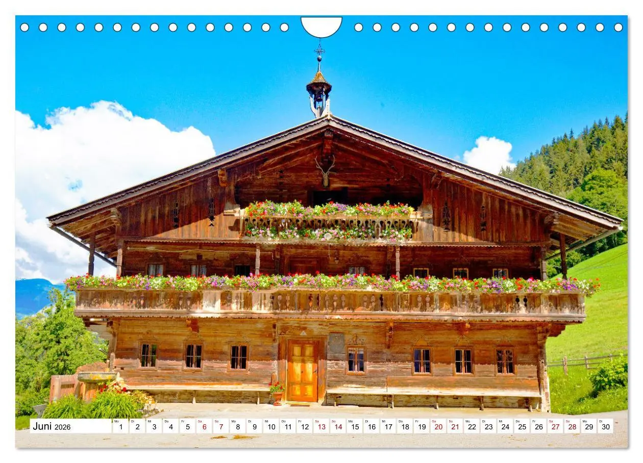 Bild: 9783457330364 | Tiroler Bauernhöfe Mal urig, mal feudal (Wandkalender 2026 DIN A4...