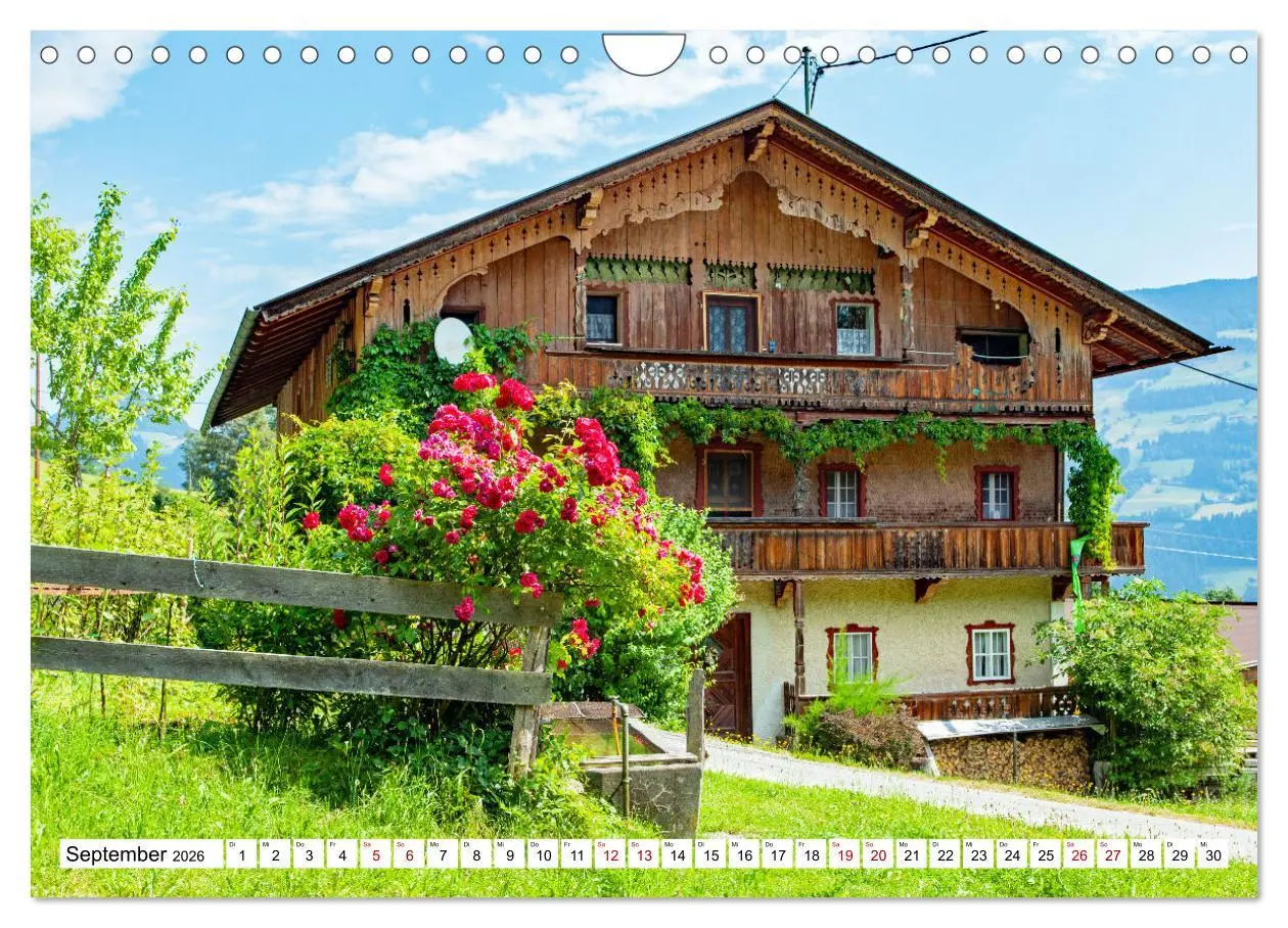 Bild: 9783457330364 | Tiroler Bauernhöfe Mal urig, mal feudal (Wandkalender 2026 DIN A4...