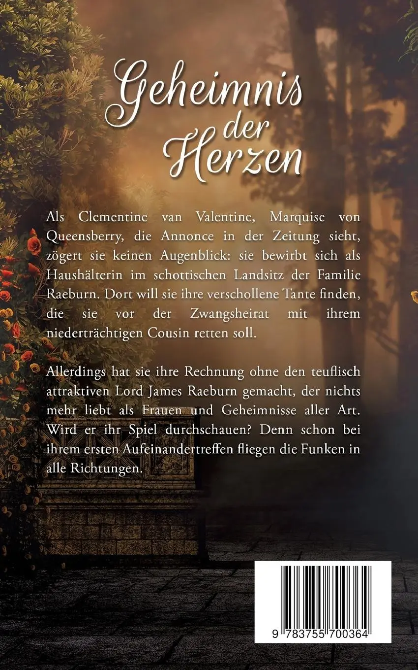 Rückseite: 9783755700364 | Geheimnis der Herzen | Penelope Plume | Taschenbuch | 478 S. | Deutsch