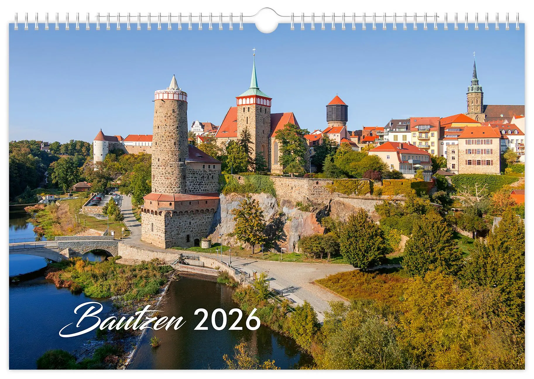Cover: 9783910680364 | Kalender Bautzen 2026 | 45 x 30 cm weißes Kalendarium | Peter Schubert