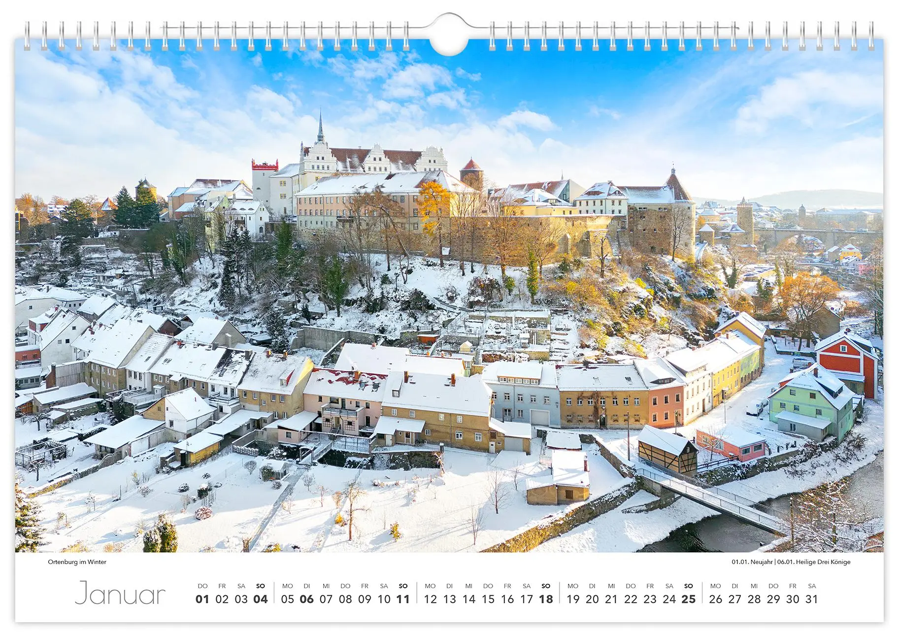 Bild: 9783910680364 | Kalender Bautzen 2026 | 45 x 30 cm weißes Kalendarium | Peter Schubert