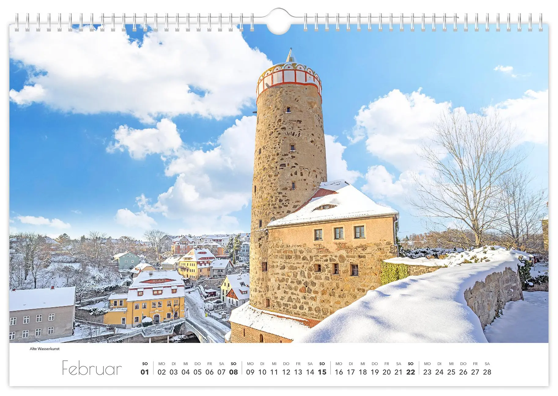 Bild: 9783910680364 | Kalender Bautzen 2026 | 45 x 30 cm weißes Kalendarium | Peter Schubert