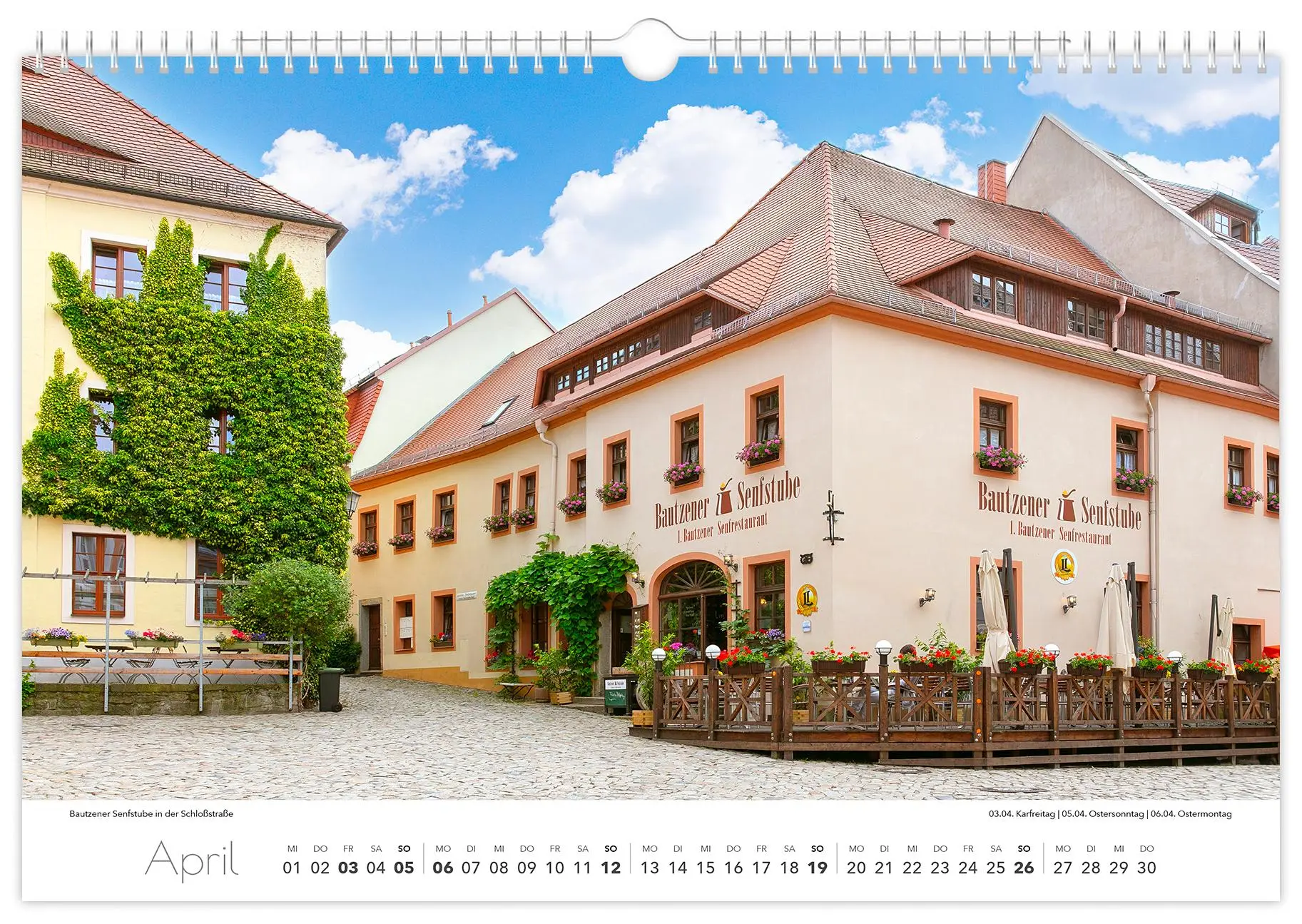 Bild: 9783910680364 | Kalender Bautzen 2026 | 45 x 30 cm weißes Kalendarium | Peter Schubert