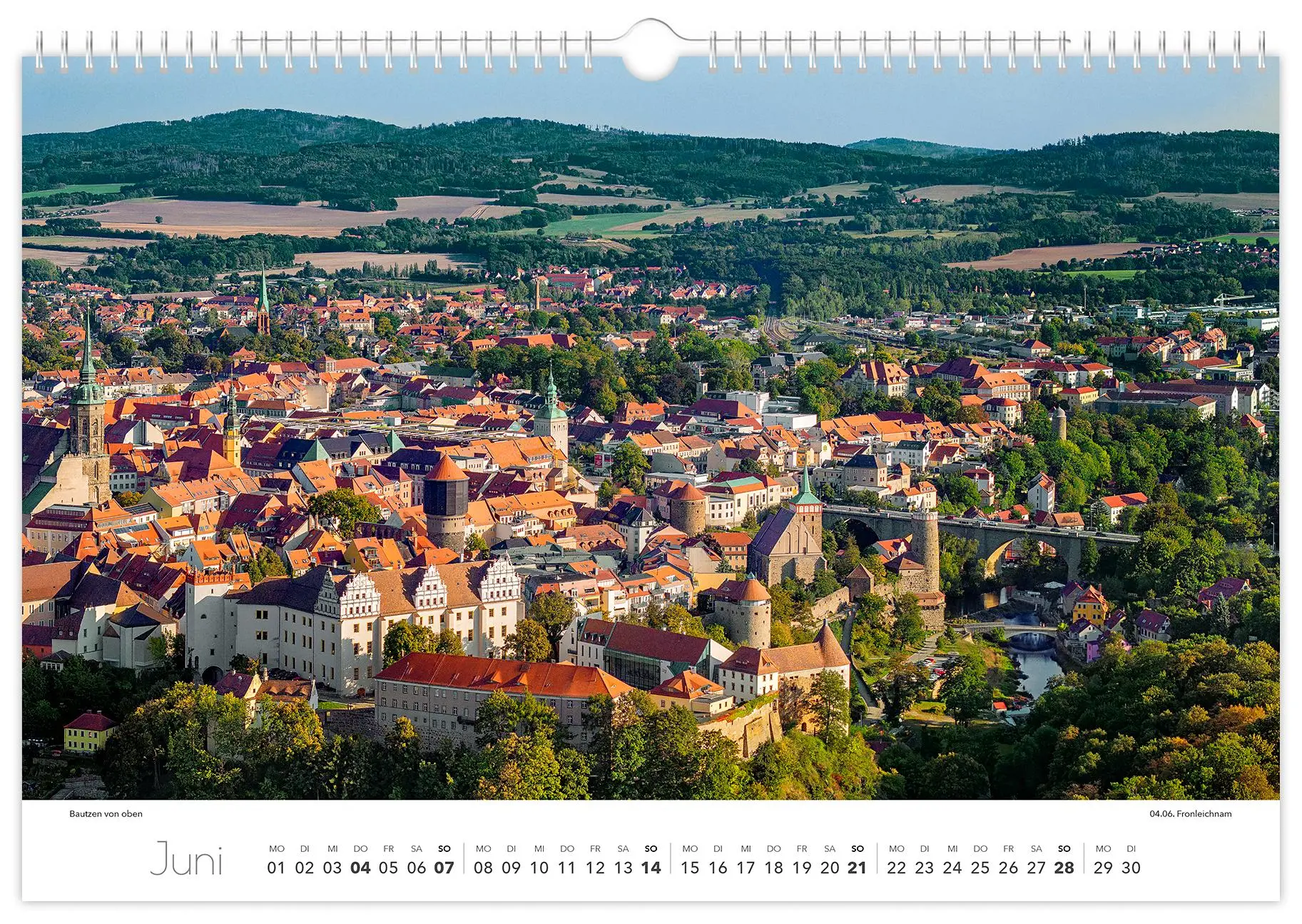 Bild: 9783910680364 | Kalender Bautzen 2026 | 45 x 30 cm weißes Kalendarium | Peter Schubert