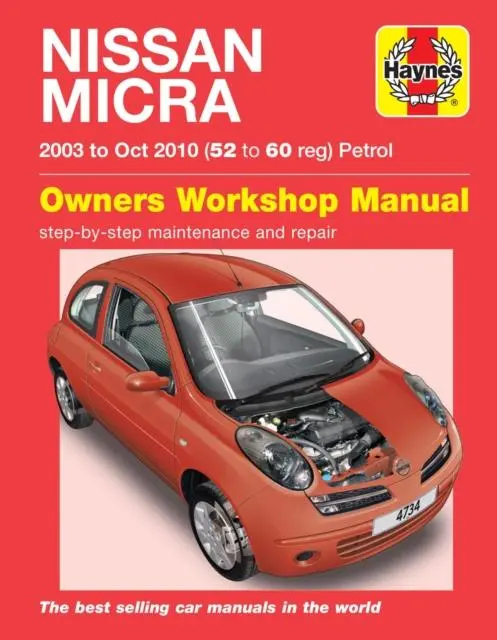 Cover: 9781785210464 | Nissan Micra (03 - Oct 10) Haynes Repair Manual | 45202 | Publishing