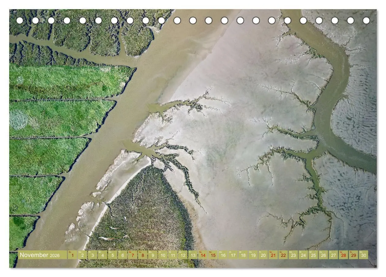 Bild: 9783457490464 | neunziggrad I photoart: das wattenmeer von oben (Tischkalender 2026...