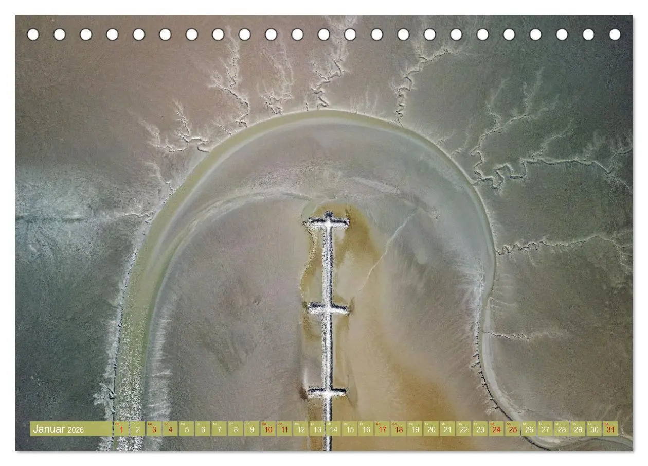 Bild: 9783457490464 | neunziggrad I photoart: das wattenmeer von oben (Tischkalender 2026...